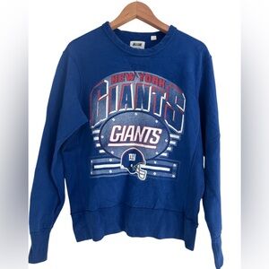 Tailgate NEW YORK GIANTS Crewneck Sweatshirt Blue Mens Size Small